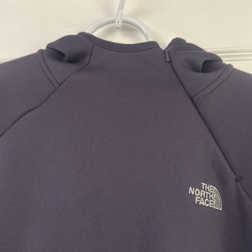 Women’s North Face neck Zip Hoodie Furry Warm Inside Athletic Ski Long Sleeve - Picture 4 of 8